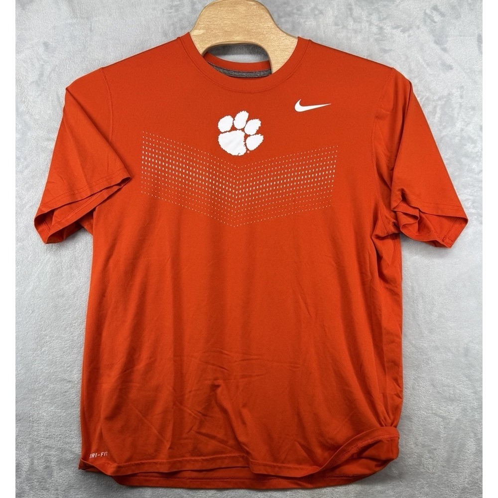 Nike Clemson Tigers Team Issued Orange T-Shirt Men's Size XL